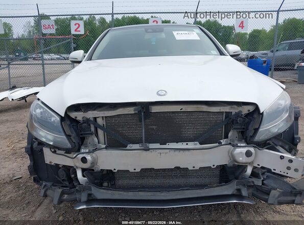 55SWF4KB0GU122527 2016 MERCEDES-BENZ C-CLASS White Widok wnętrza z tyłu