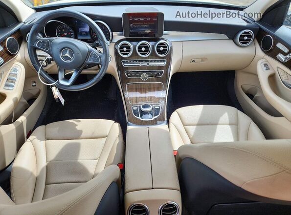 55SWF4KB0HU211788 2017 MERCEDES-BENZ C White Vista del salpicadero