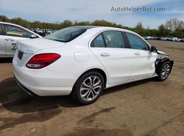 55SWF4KB0HU211788 2017 MERCEDES-BENZ C White Trasero derecho