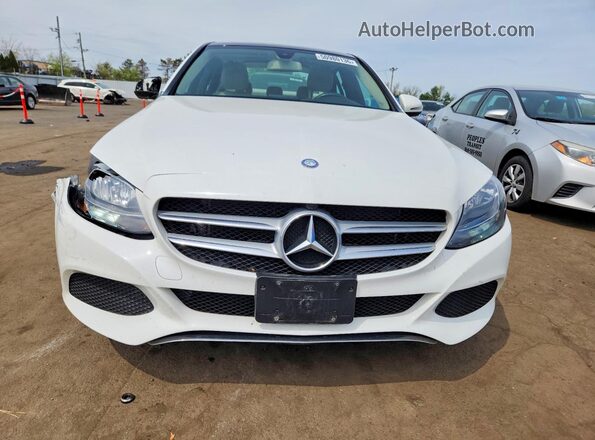 55SWF4KB0HU211788 2017 MERCEDES-BENZ C White Vista frontal
