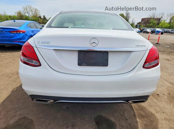 55SWF4KB0HU211788 2017 MERCEDES-BENZ C White Vista trasera