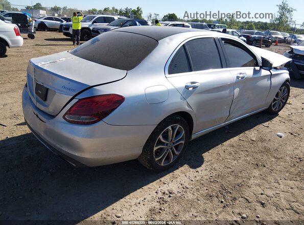 55SWF4KB0HU221964 2017 MERCEDES-BENZ C-CLASS Silver Tył prawy