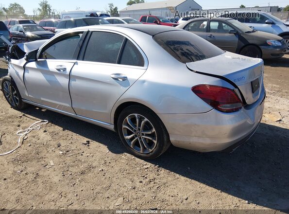 55SWF4KB0HU221964 2017 MERCEDES-BENZ C-CLASS Silver Tył lewy