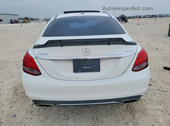 55SWF4KB0JU248197 2018 MERCEDES-BENZ C White Vista trasera