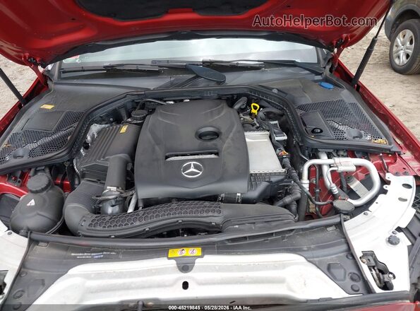 55SWF4KB1GU120446 2016 MERCEDES-BENZ C-CLASS Red Rear view