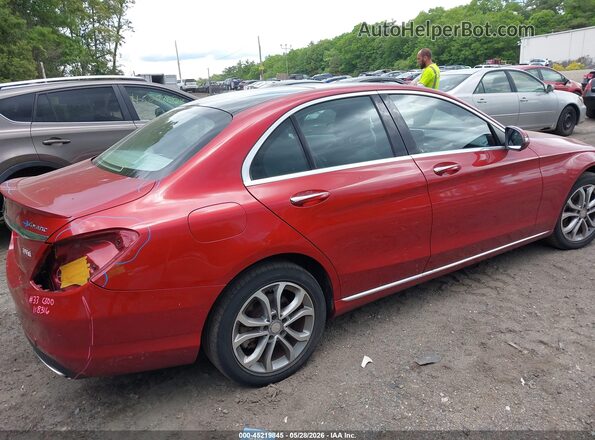 55SWF4KB1GU120446 2016 MERCEDES-BENZ C-CLASS Red Rear right
