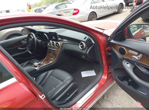55SWF4KB1GU120446 2016 MERCEDES-BENZ C-CLASS Red Front interior view