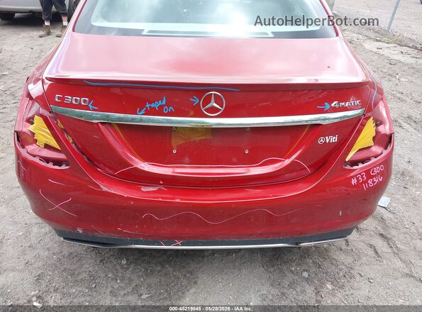 55SWF4KB1GU120446 2016 MERCEDES-BENZ C-CLASS Red 