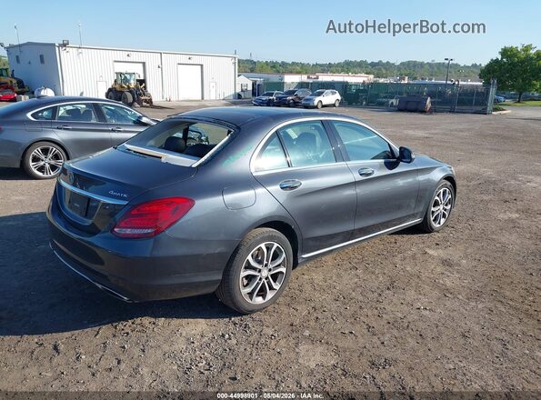 55SWF4KB1GU161157 2016 MERCEDES-BENZ C-CLASS Серый Задняя правая четверть
