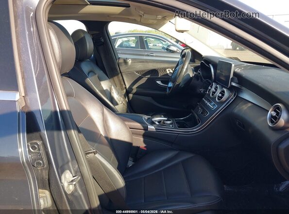 55SWF4KB1GU161157 2016 MERCEDES-BENZ C-CLASS Серый Вид салона спереди