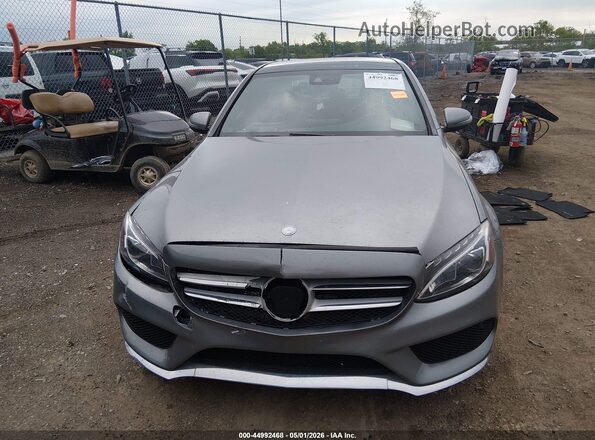 55SWF4KB2GU126983 2016 MERCEDES-BENZ C-CLASS Gray Սարքավորումների վահանակի տեսք