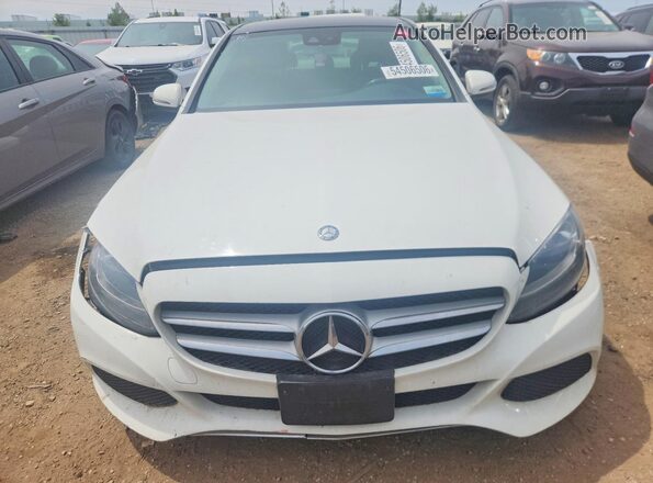 55SWF4KB2HU200923 2017 MERCEDES-BENZ C White Widok z przodu