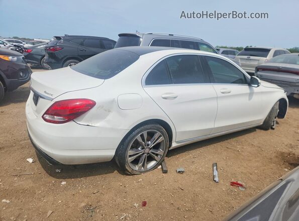 55SWF4KB2HU200923 2017 MERCEDES-BENZ C White Tył prawy