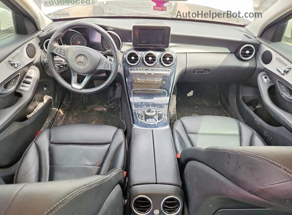 55SWF4KB2HU200923 2017 MERCEDES-BENZ C White Widok deski rozdzielczej