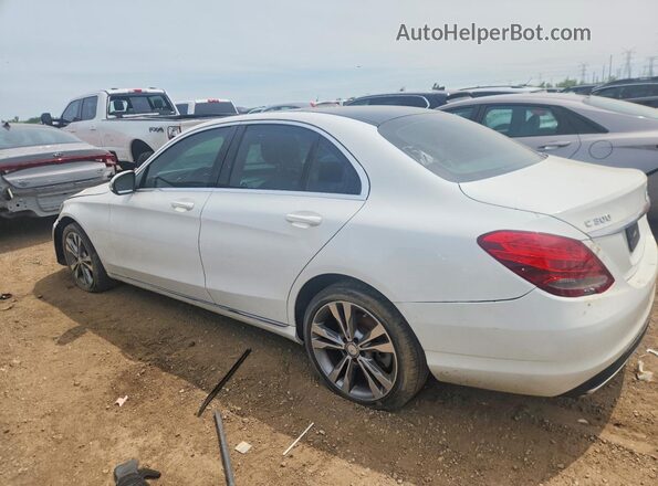 55SWF4KB2HU200923 2017 MERCEDES-BENZ C White Tył lewy