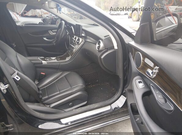 55SWF4KB2HU201599 2017 MERCEDES-BENZ C-CLASS Black Front interior view