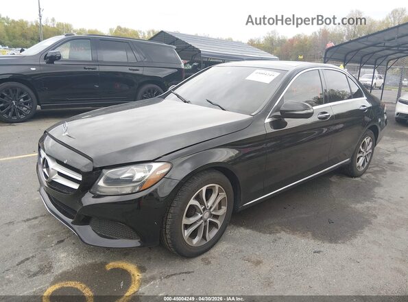 55SWF4KB2HU201599 2017 MERCEDES-BENZ C-CLASS Black Front left