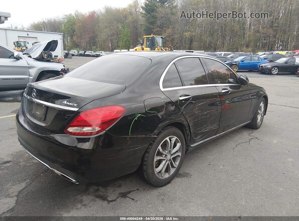 55SWF4KB2HU201599 2017 MERCEDES-BENZ C-CLASS Black Rear right