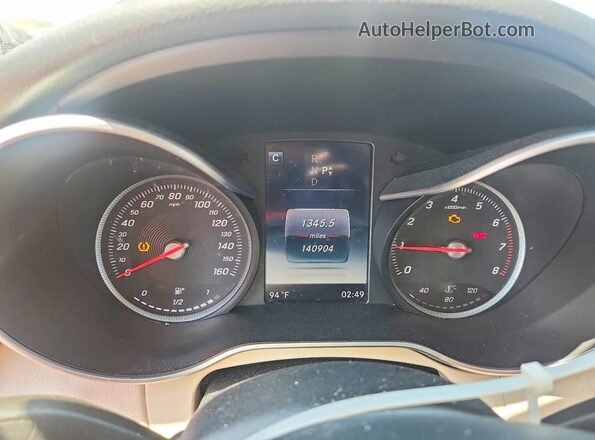 55SWF4KB3GU125180 2016 MERCEDES-BENZ C Black Widok zestawu wskaźników