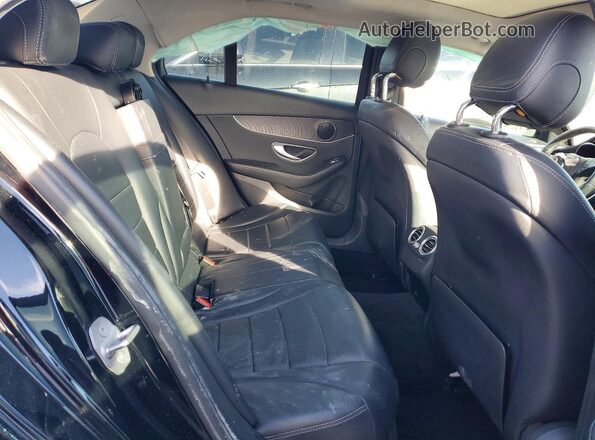 55SWF4KB3GU172144 2016 MERCEDES-BENZ C Black Вид задніх сидінь
