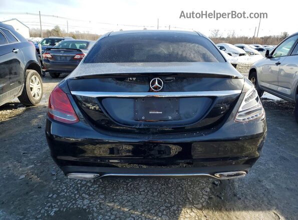 55SWF4KB3GU172144 2016 MERCEDES-BENZ C Black Вид ззаду