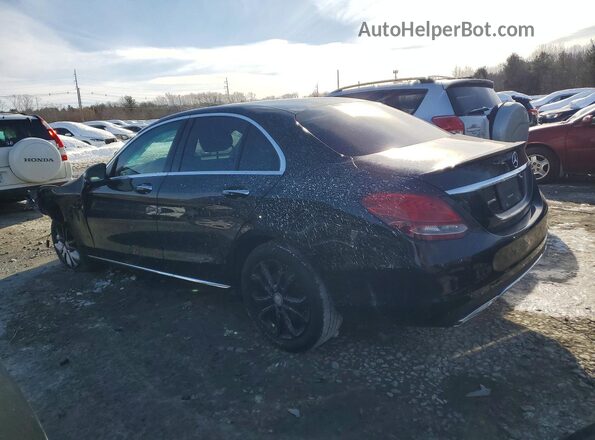 55SWF4KB3GU172144 2016 MERCEDES-BENZ C Black Задня ліва чверть