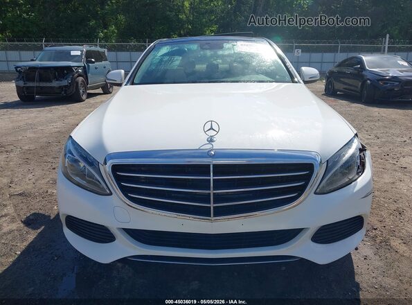 55SWF4KB3HU208111 2017 MERCEDES-BENZ C-CLASS White Вид задньої частини салону