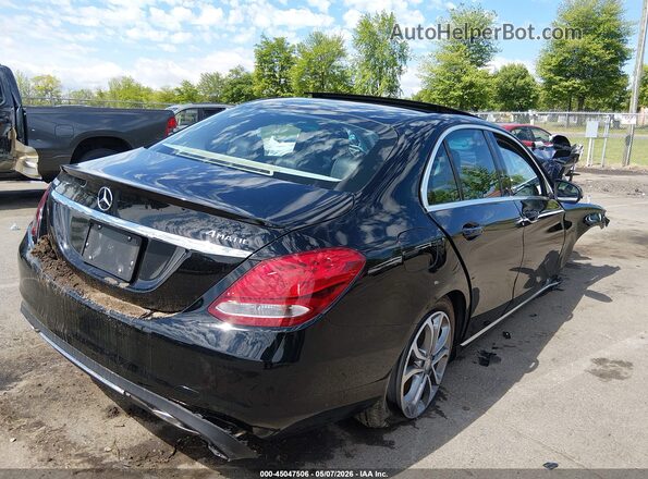 55SWF4KB4GU124121 2016 MERCEDES-BENZ C-CLASS Черный Задняя правая четверть