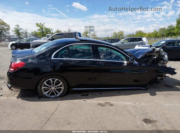 55SWF4KB4GU124121 2016 MERCEDES-BENZ C-CLASS Черный Вид задней части салона