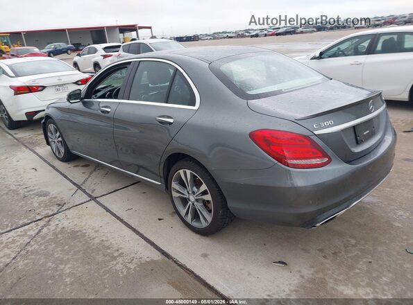 55SWF4KB4HU206058 2017 MERCEDES-BENZ C-CLASS Gray Задня ліва чверть