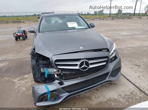 55SWF4KB4HU206058 2017 MERCEDES-BENZ C-CLASS Gray Вид щитка приладів
