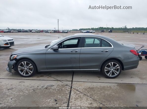 55SWF4KB4HU206058 2017 MERCEDES-BENZ C-CLASS Gray Панорамний вид салону 360°