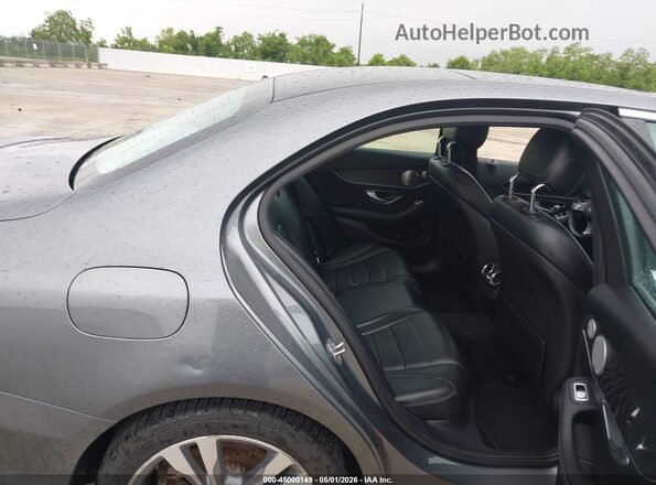 55SWF4KB4HU206058 2017 MERCEDES-BENZ C-CLASS Gray Вид наклейки з VIN-кодом