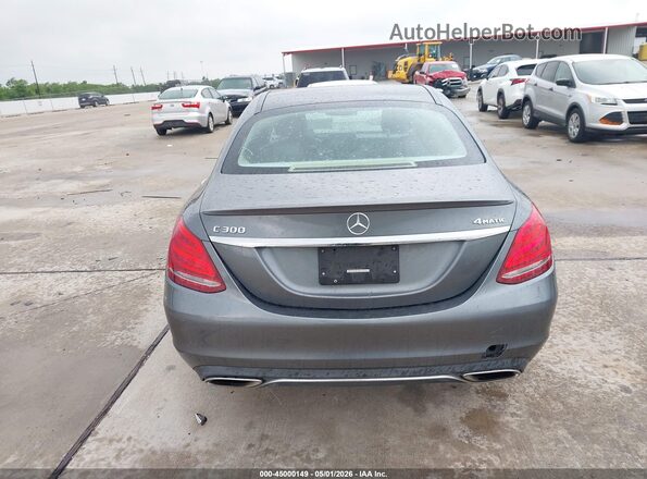 55SWF4KB4HU206058 2017 MERCEDES-BENZ C-CLASS Gray 