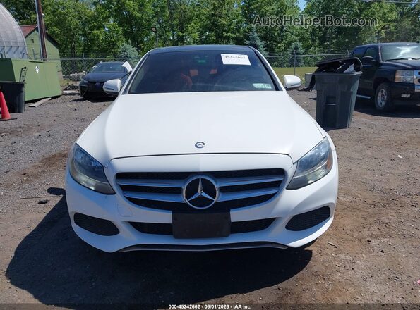 55SWF4KB5HU186712 2017 MERCEDES-BENZ C-CLASS White Widok zestawu wskaźników