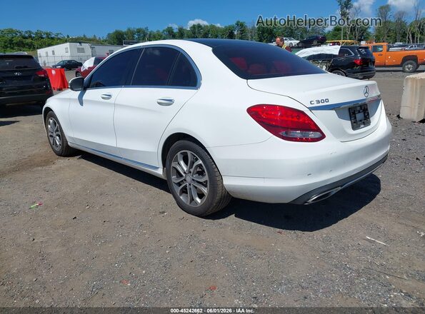 55SWF4KB5HU186712 2017 MERCEDES-BENZ C-CLASS White Tył lewy