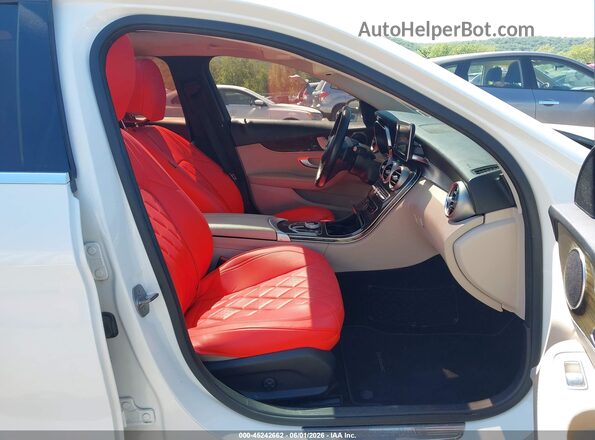 55SWF4KB5HU186712 2017 MERCEDES-BENZ C-CLASS White Widok wnętrza z przodu