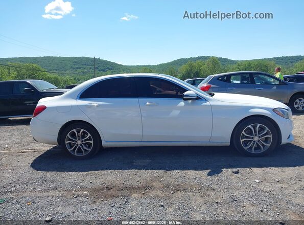 55SWF4KB5HU186712 2017 MERCEDES-BENZ C-CLASS White Widok wnętrza z tyłu