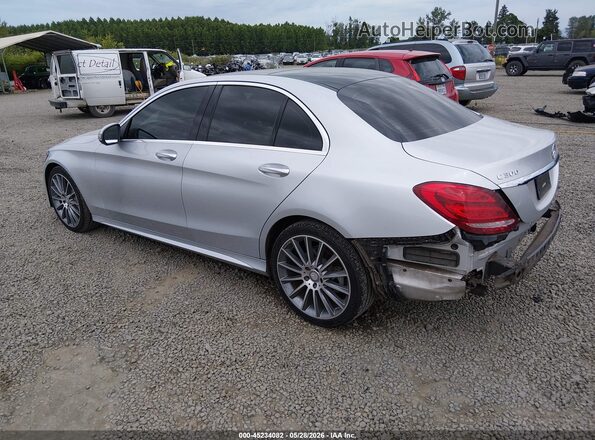 55SWF4KB5HU191943 2017 MERCEDES-BENZ C-CLASS Silver Trasero izquierdo