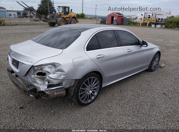 55SWF4KB5HU191943 2017 MERCEDES-BENZ C-CLASS Silver Trasero derecho