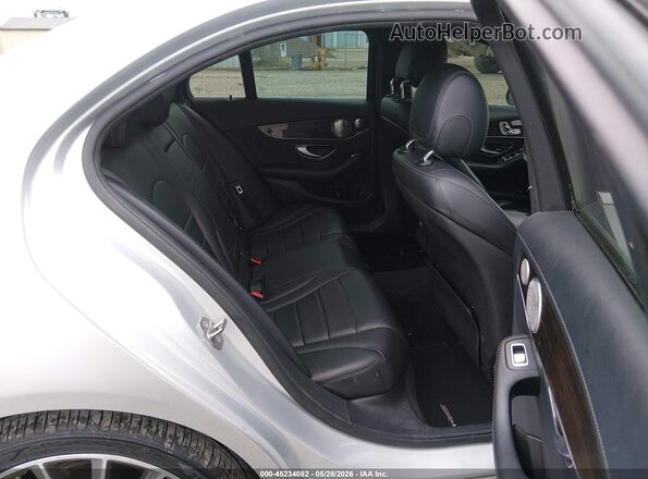 55SWF4KB5HU191943 2017 MERCEDES-BENZ C-CLASS Silver Vista de la etiqueta del VIN