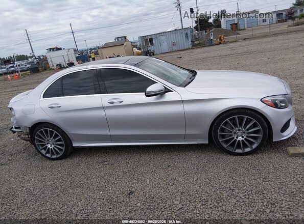 55SWF4KB5HU191943 2017 MERCEDES-BENZ C-CLASS Silver Vista interior de 360 grados