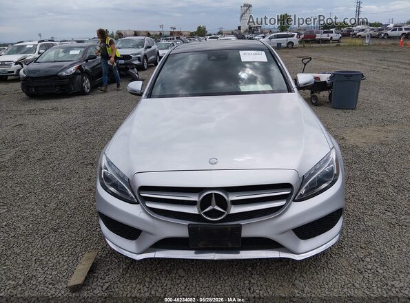 55SWF4KB5HU191943 2017 MERCEDES-BENZ C-CLASS Silver Vista interior trasera