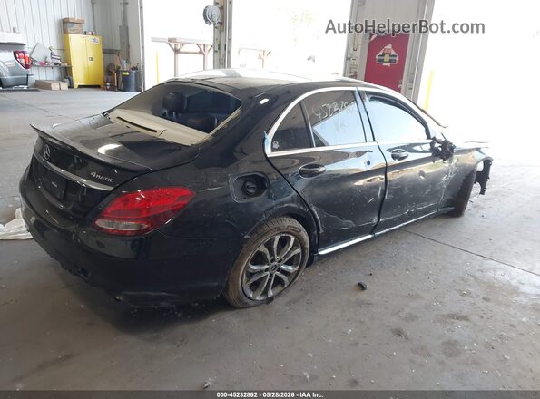 55SWF4KB5HU223595 2017 MERCEDES-BENZ C-CLASS Black Задня права чверть