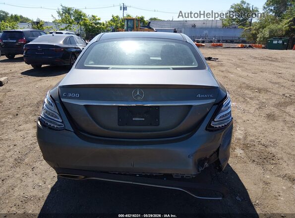 55SWF4KB5JU245456 2018 MERCEDES-BENZ C-CLASS Gray 
