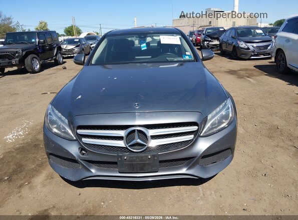 55SWF4KB5JU245456 2018 MERCEDES-BENZ C-CLASS Gray Вид щитка приладів
