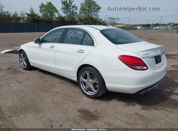 55SWF4KB5JU260216 2018 MERCEDES-BENZ C-CLASS White Tył lewy
