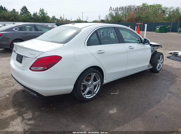 55SWF4KB5JU260216 2018 MERCEDES-BENZ C-CLASS White Tył prawy