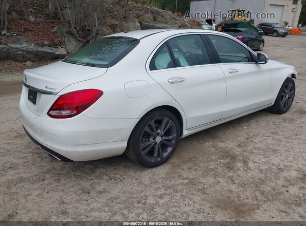 55SWF4KB6GU134813 2016 MERCEDES-BENZ C-CLASS White Հետևի աջ
