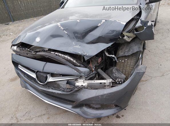 55SWF4KB8GU135056 2016 MERCEDES-BENZ C-CLASS Gray Դիմացի տեսք
